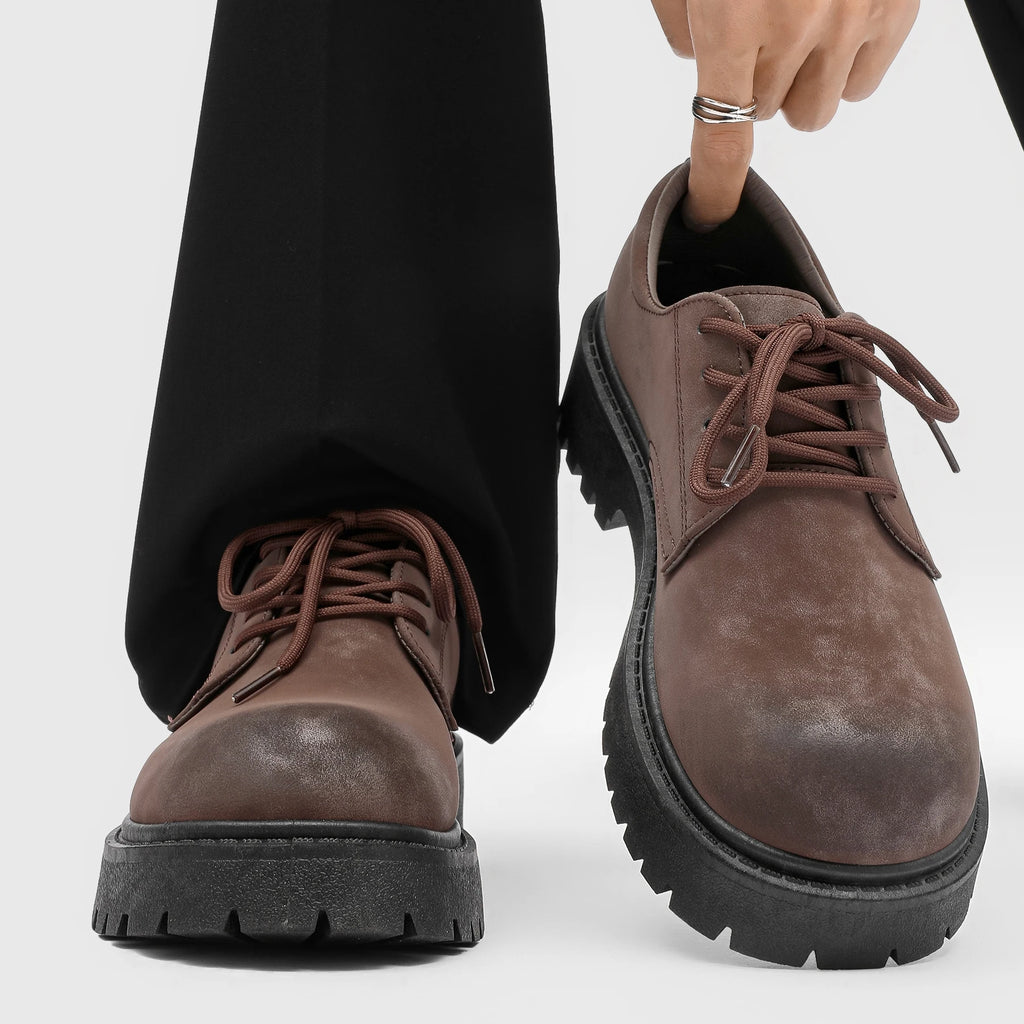 Work Boot Solado Grosso – Estilo Retrô Americano
