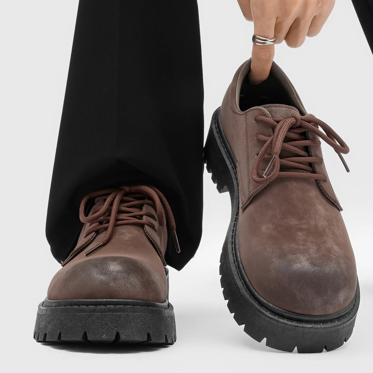 Work Boot Solado Grosso – Estilo Retrô Americano