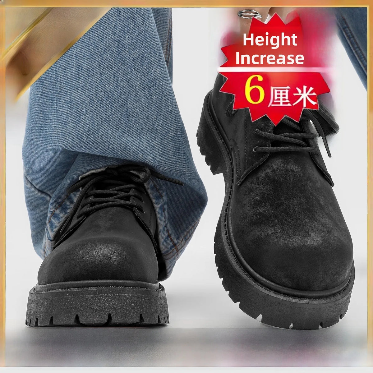 Work Boot Solado Grosso – Estilo Retrô Americano