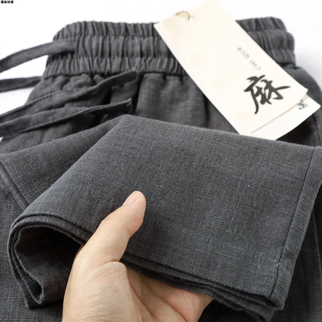 Calça Reta Toque de Linho – Leve e Respirável