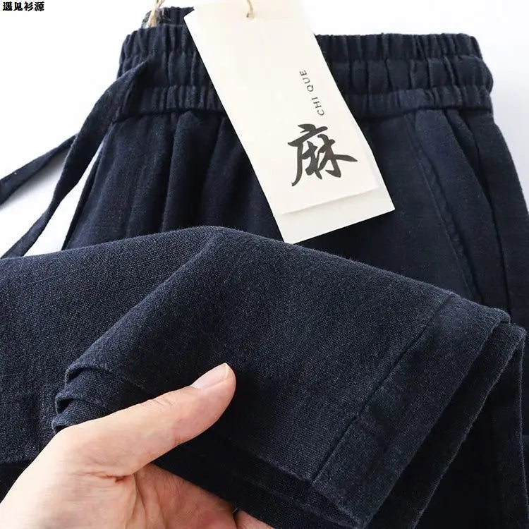 Calça Reta Toque de Linho – Leve e Respirável