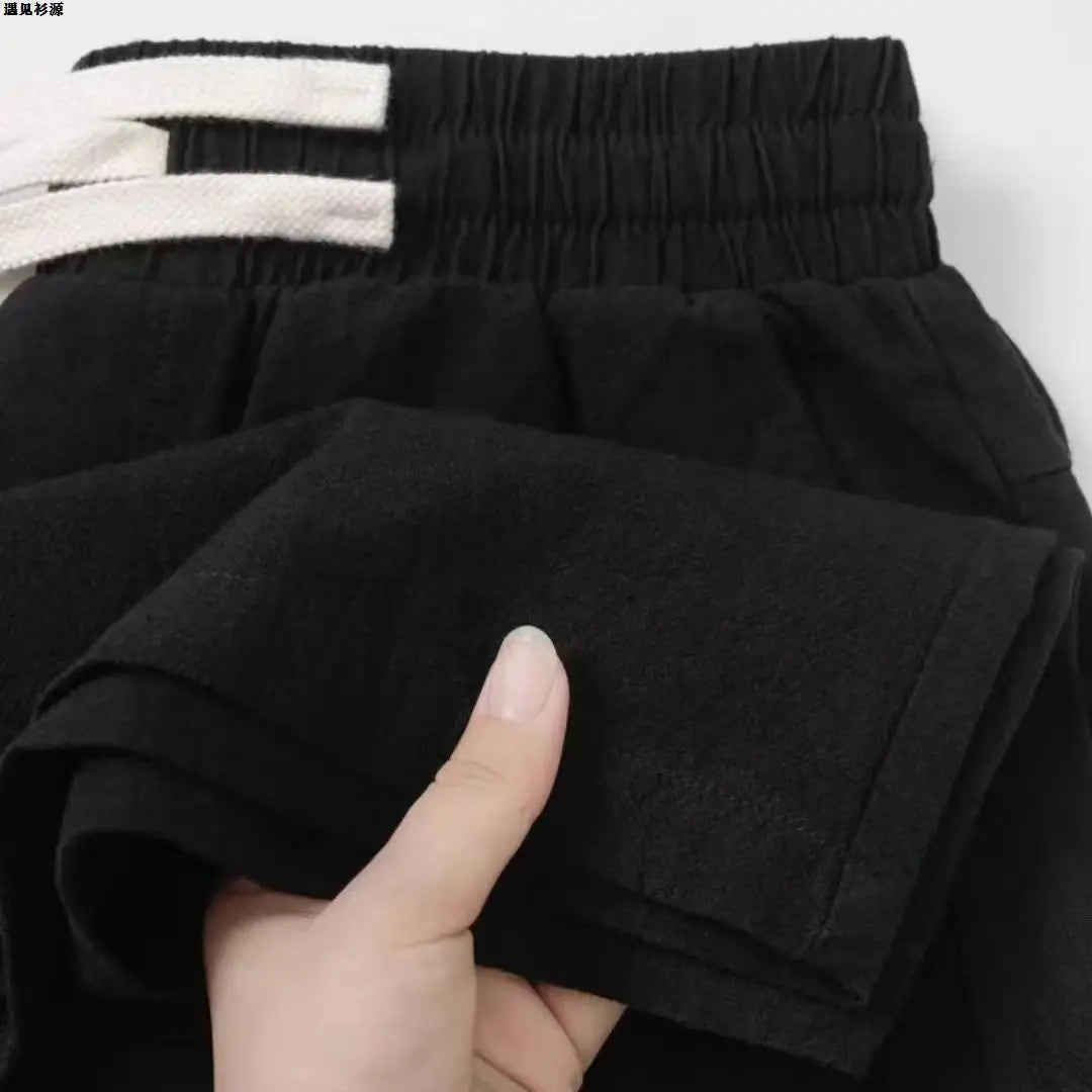 Calça Reta Toque de Linho – Leve e Respirável